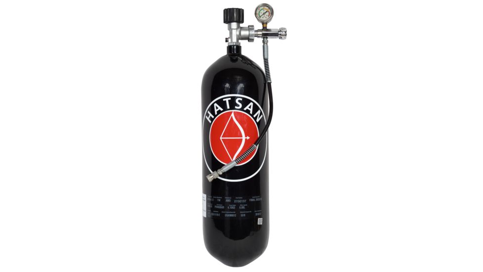 Hatsan TactAir 6.8L CF Fill Tank w/ Valve &amp; Fill Kit, Black, HA91025