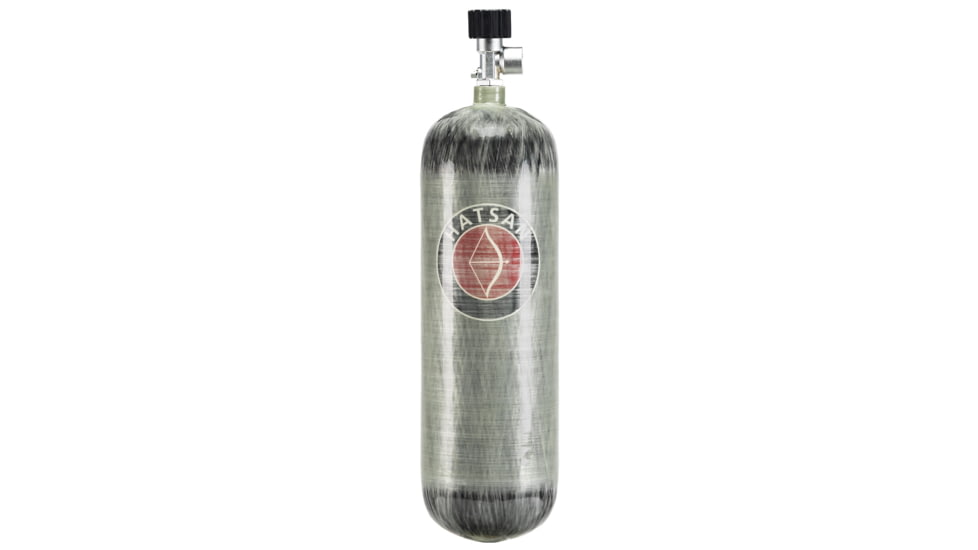 Hatsan TactAir Fill Tank w/ Valve and Fill Kit, 6.8L CF, Silver, Large, HA91026