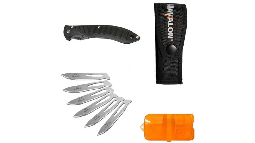 Havalon Forge Folding Knife, Box, Black, XTI-60ARHB