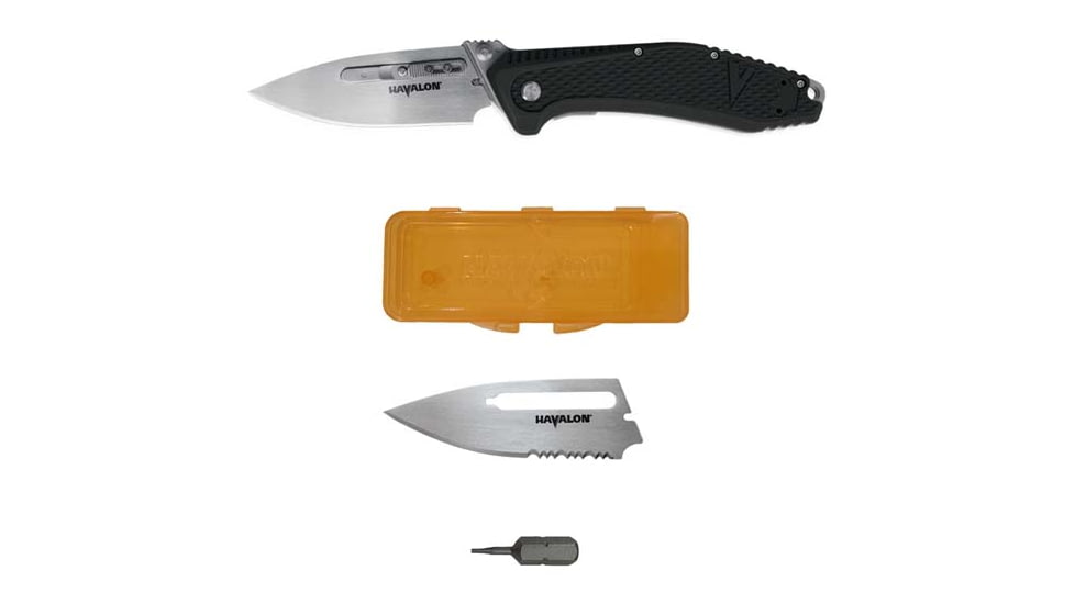 Havalon Redi Folding Knife, Black, XTC-REDI-B