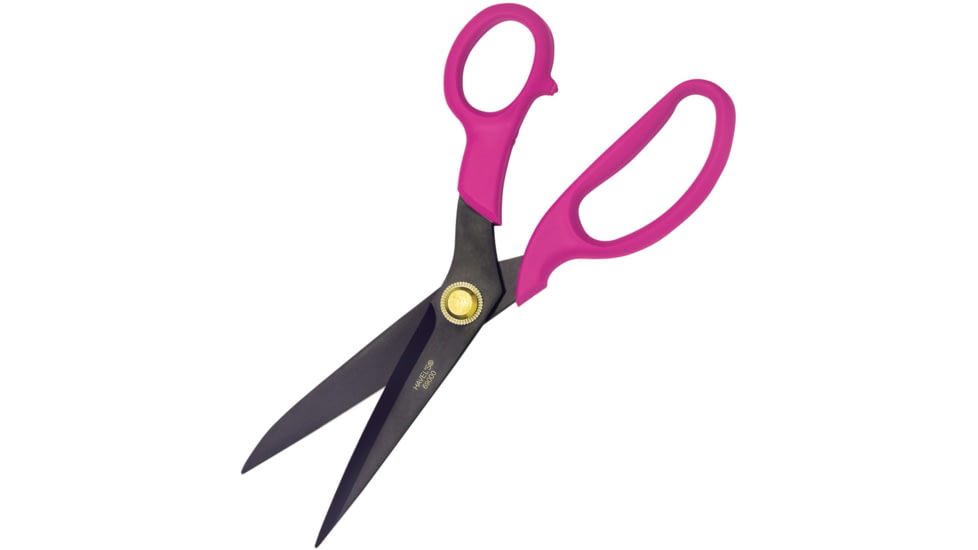 Havels Non-Stick Scissors, 8.5in Overall, Teflon Coated Stainless Blade, Pink ABS Handles, 69000