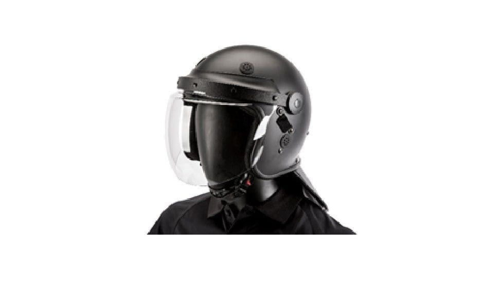 Haven Gear Riot Helmet with Bubble Face Shield, Black, One Size Fits Most, HG-HMAT-B