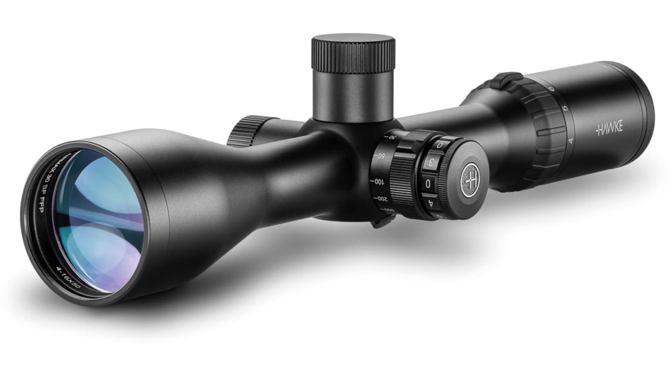 Hawke Sport Optics Airmax 30 Rifle Scope, 4-16x50mm SF, 30mm Tube, First Focal Plane, AMX IR Reticle, Black, 13350