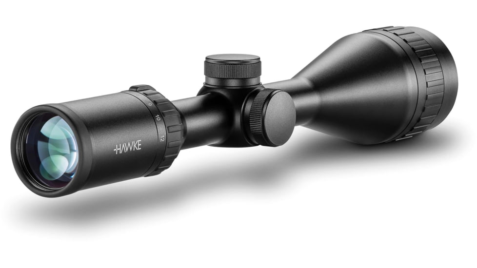 Hawke Sport Optics Airmax EV Rifle Scope, 4-12x50mm AO, Second Focal Plane, AMX Reticle, Black, 13140