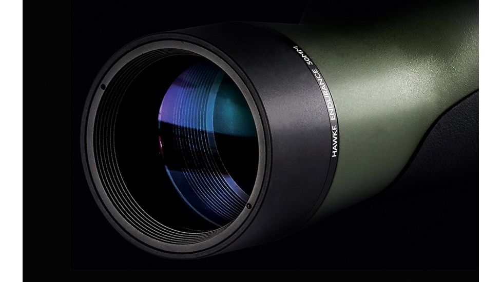 Hawke Sport Optics Endurance ED Spotting Scope 12-36x50 Straight, Green, 56190