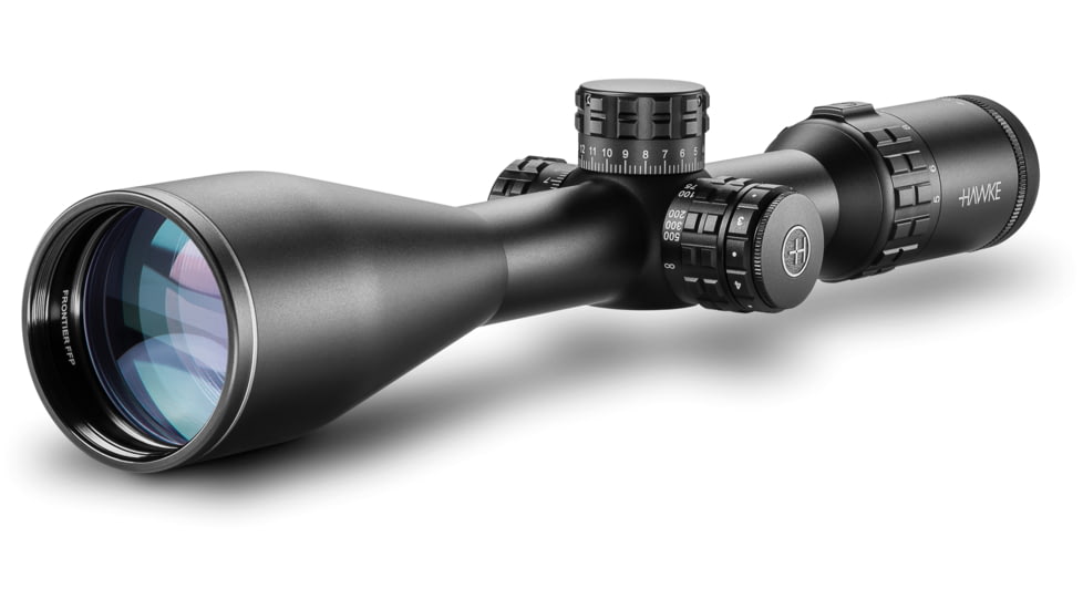 Hawke Sport Optics Frontier 30 Rifle Scope, 5-25x56mm SF, 30mm, FFP, IR MOA Hunter Reticle, Black, 18541