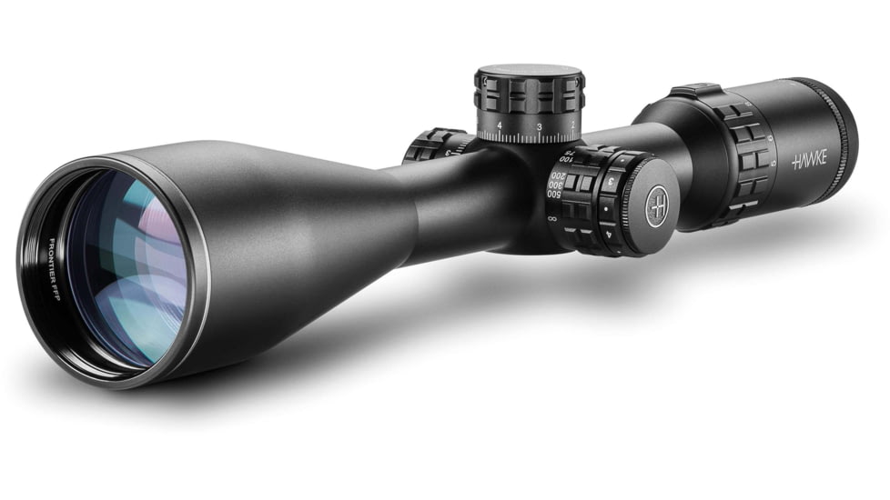 Hawke Sport Optics Frontier 30 Rifle Scope, 5-25x56mm SF, 30mm, FFP, Mil Pro IR Reticle, Black, 18540