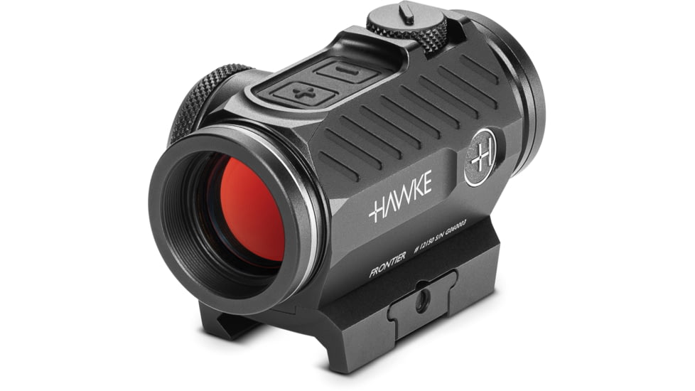 Hawke Sport Optics Frontier RD 1x22mm 2 MOA Dot Red Dot Sight, Weaver, Black, 12137