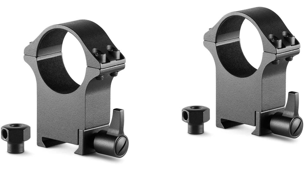 Hawke Sport Optics Professional Steel 30mm Weaver Scope Rings - 2-Pieces, Extra High, Black, 23108