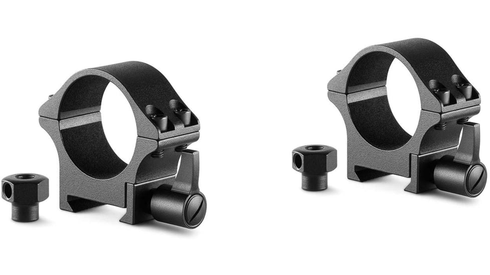 Hawke Sport Optics Professional Steel 30mm Weaver Scope Rings - 2-Pieces, Low, Black, 23105
