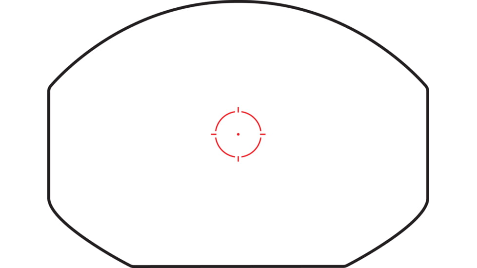 Hawke Sport Optics Reflex Circle Red Dot Sight Wide View, 2MOA, Weaver Rail, Black, 12145