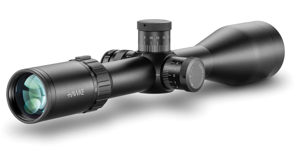 Hawke Sport Optics Vantage 30 Rifle Scope, 4-16x50mm SF, 30mm, SFP, Rimfire .22 LR Subsonic IR Reticle, Black, 14293