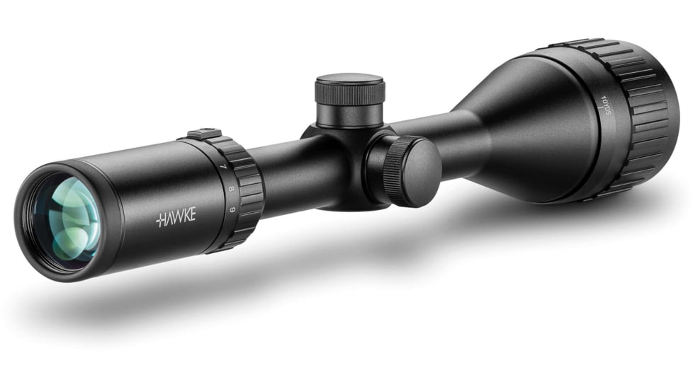 Hawke Sport Optics Vantage Rifle Scope, 3-9x50mm AO, 1in Tube, SFP, Mil Dot Reticle, Black, 14133
