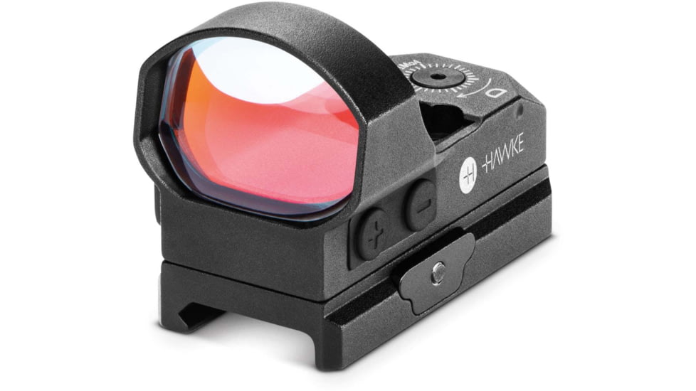 Hawke Sport Optics Wide View Digital Control Reflex Red Dot Sight w/ Battery Tray, 3 MOA, Large, Black, 12144