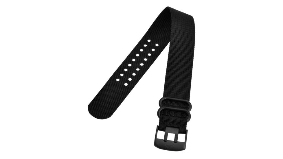 Hazard 4 24mm Nato Band, Black PVD Buckle, Black, WB-NTO-PV-BLK