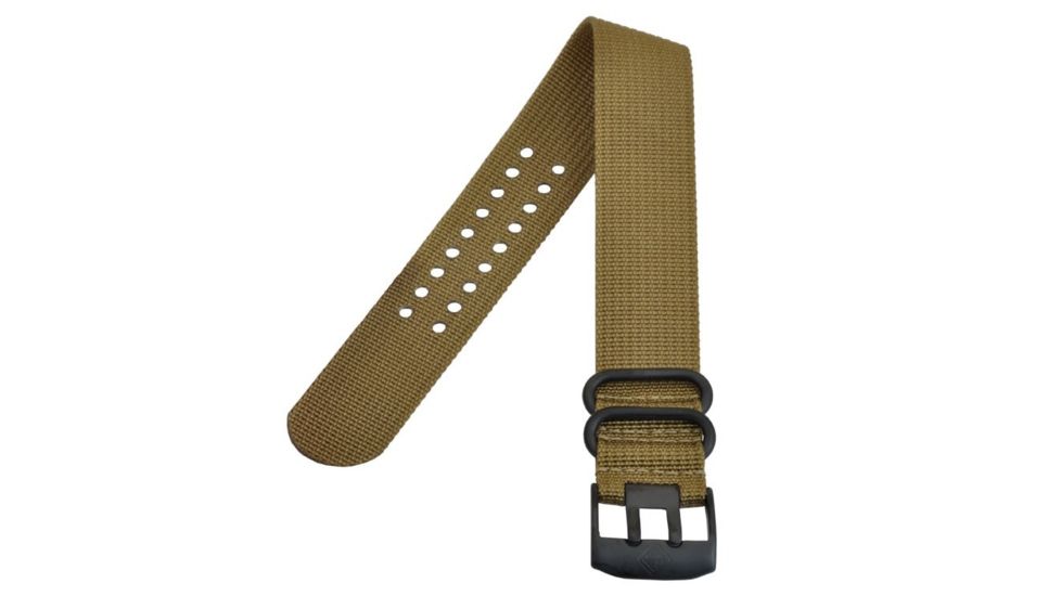 Hazard 4 24mm Nato Band, Black PVD Buckle, Coyote, WB-NTO-PV-CYT