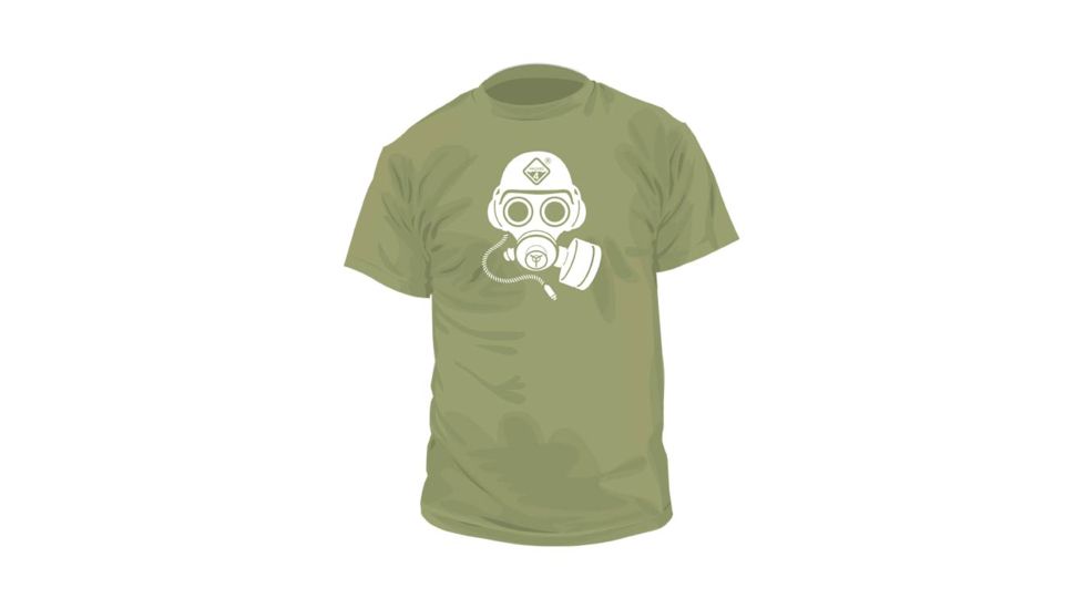Hazard 4 Gas Mask Cotton T-Shirt - Men's, OD Green, Extra Small, APRG-GAS-ODG-XS