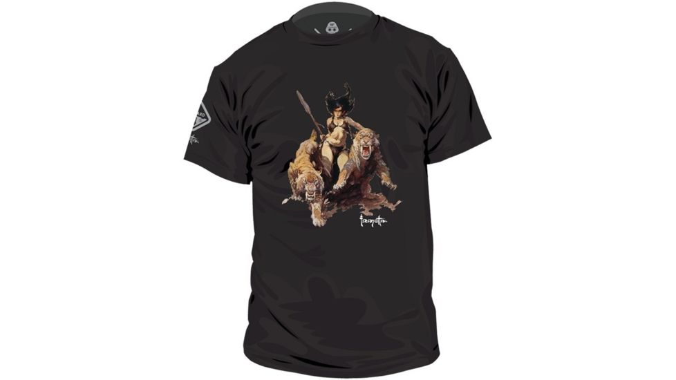 Hazard 4 Frank Frazetta Huntress T-Shirt - Men's, Black, Small, FZT-HUN-BLK-S