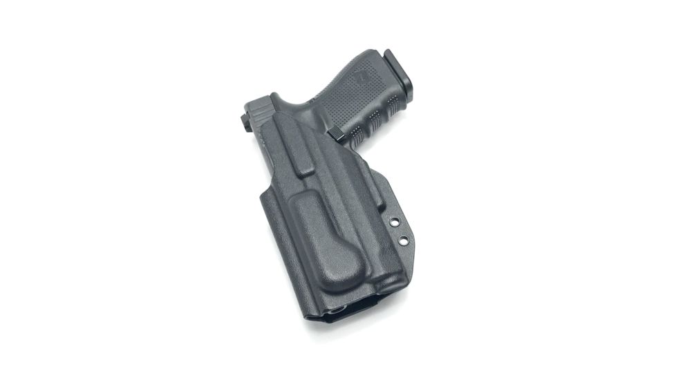 Hazmat Holster Works LB1 Glock 19/17 with Inforce APLc IWB/AIWB Kydex Right Hand Holster, Black, LB1-Glock-19-17-APLc-0001A, EDEMO3