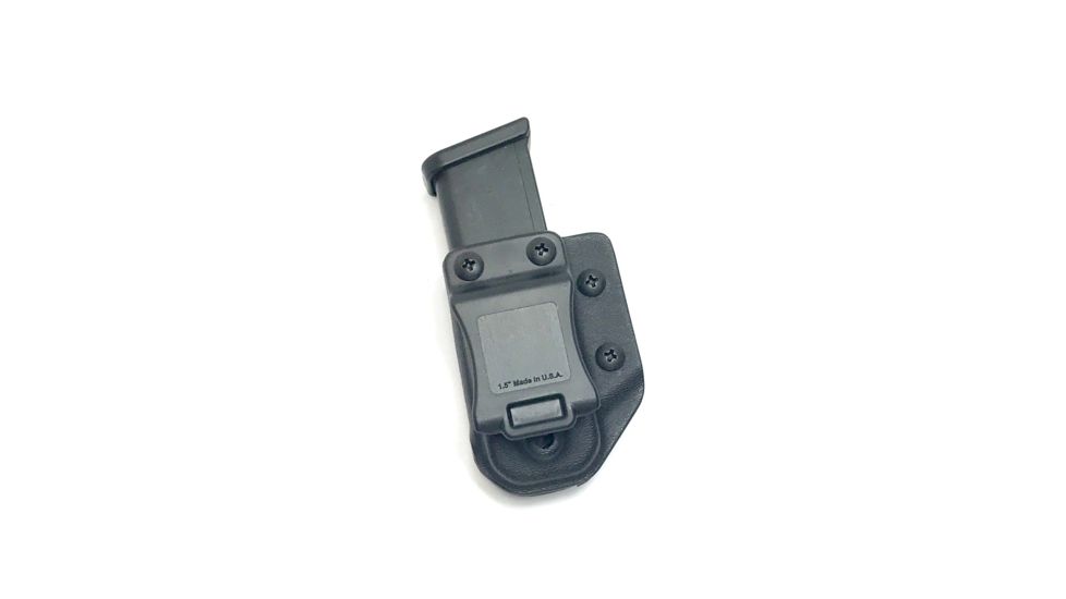 Hazmat Holster Works MC1 Glock 9/40 Single Ambidextrous Magazine Carrier, Black, MC1-Glock-9-40-0001