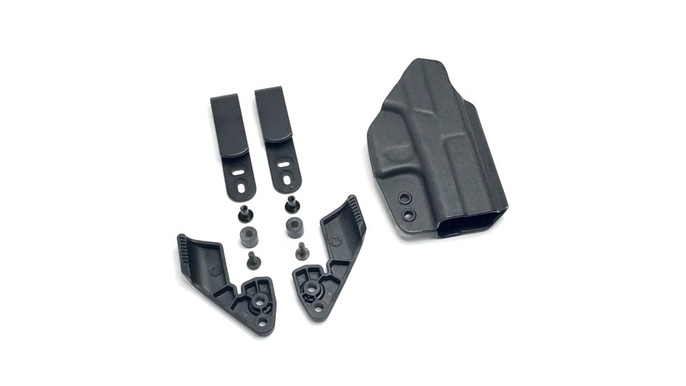 Hazmat Holster Works NV3 Glock 43 IWB/AIWB Kydex Ambidextrous Holster, Black, NV3-Glock-43-0001