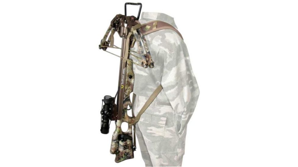 Heavy Hauler Outdoor Gear Backpacker Neoprene Sling, w/ hip quiver holster, Brown HH0080
