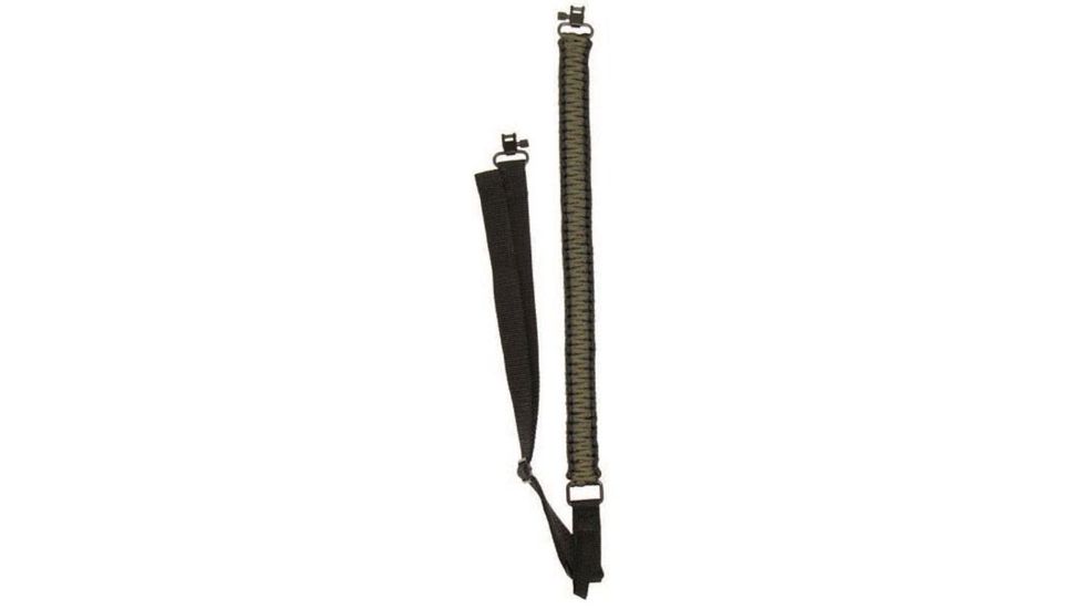 Heavy Hauler Outdoor Gear Braided Paracord Adjustable Sling, Olive Drab/Black HH0108