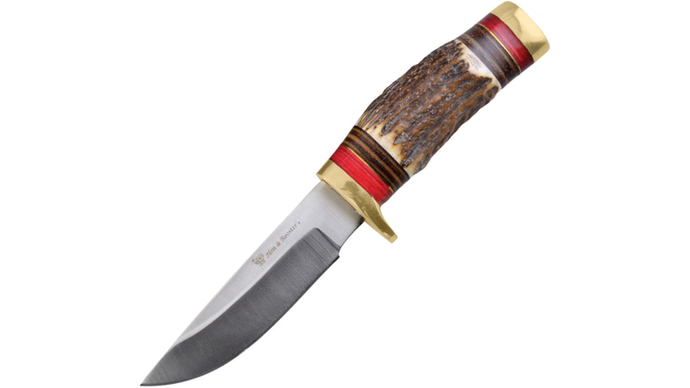Hen &amp; Rooster Fixed Blade Deer Stag, HRI124DS