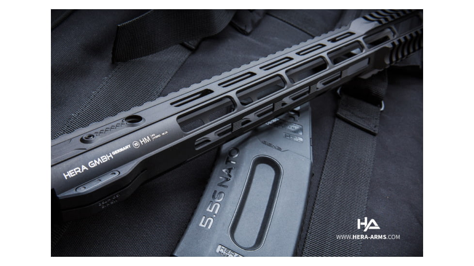 HERA Arms IRS AR15 Rifle Aluminum Handguard Hybrid With Keymod Black Hard Coat, 110511