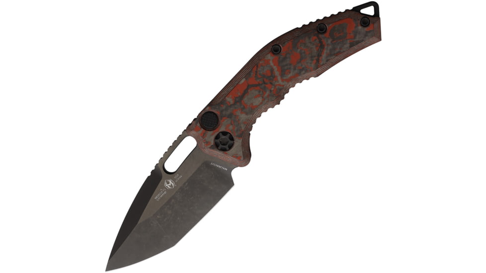 Heretic Knives Auto Medusa Button Lock Red, H0116ARDCC