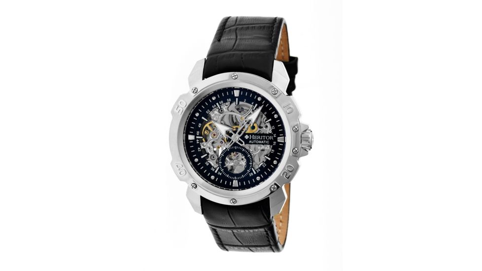 Heritor Heritor Automatic Carter Mens Watch, Silver HERHR2504