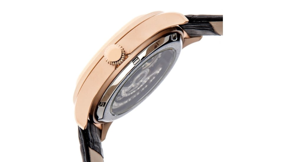 Heritor Odysseus Men's Watches, Rose Gold Case, Black Dial HERHR3708