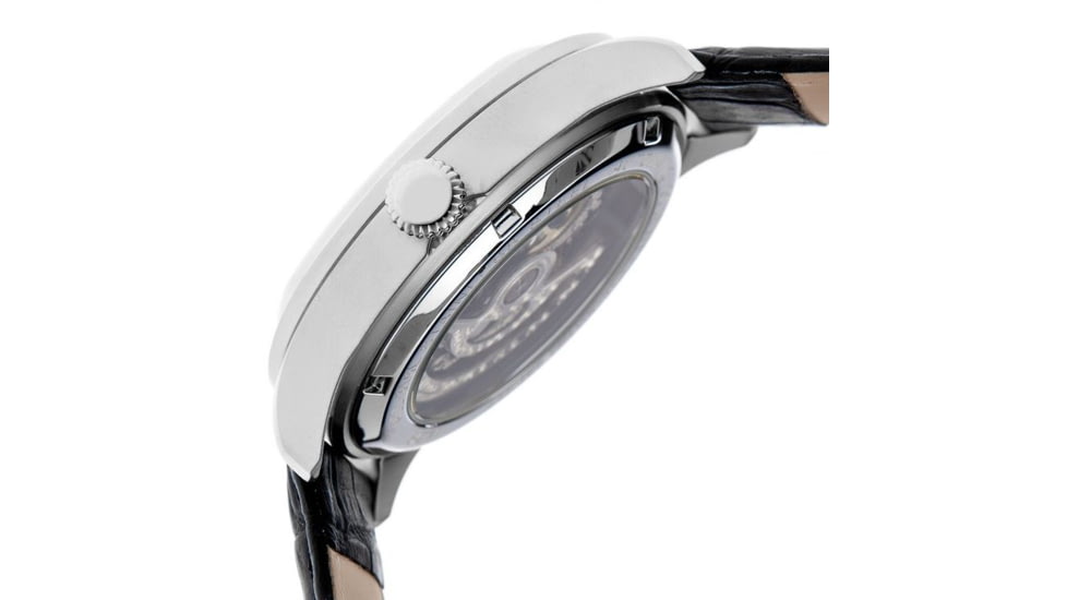 Heritor Odysseus Men's Watches, Silver Case, Black Dial HERHR3704