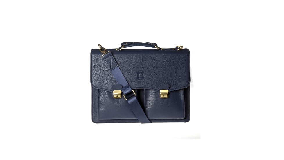 Hero Briefcase Eisenhower Series 275BLU Better Than Leather, Blue HROB275BLU