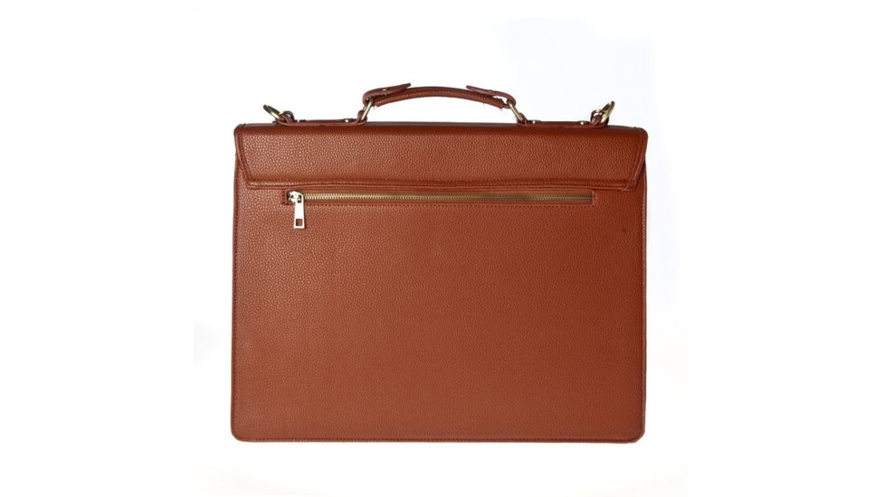 Hero Briefcase Eisenhower Series 275BRN Better Than Leather, Brown HROB275BRN