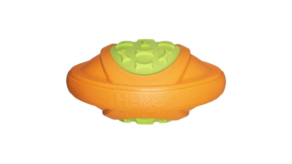 Hero Dog Toys Outer Armor Football, Orange/Lime, Large 87467