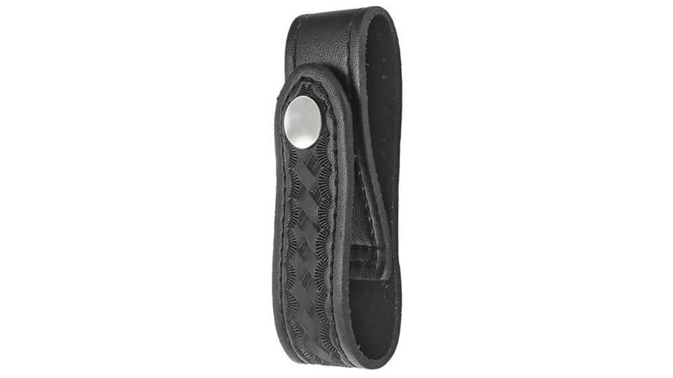 HERO'S PRIDE AirTek Slides-on Belt Handcuff Strap, Basket Weave, Nickel Hardware, Black, 1415WN-01