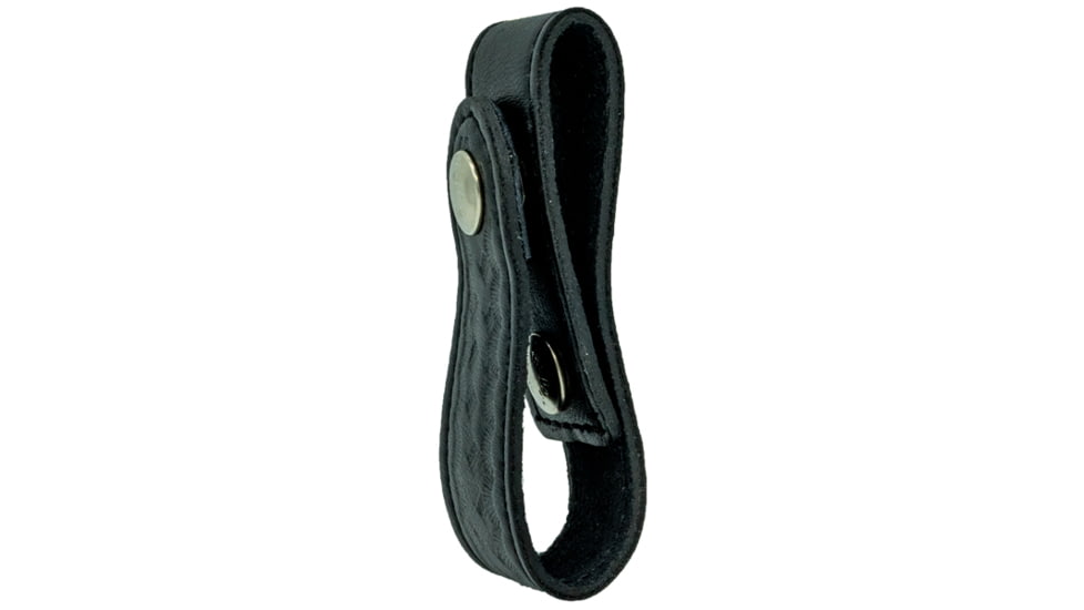 HERO'S PRIDE AirTek Snaps-on Belt Handcuff Strap, Basket Weave, Nickel Hardware, Black, 1415WN-02