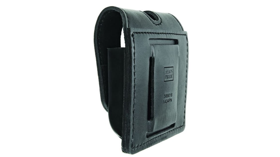 Hero's Pride Double Magazine Case, Large, AirTek, Smooth, Silver Snaps, Large 1434PN