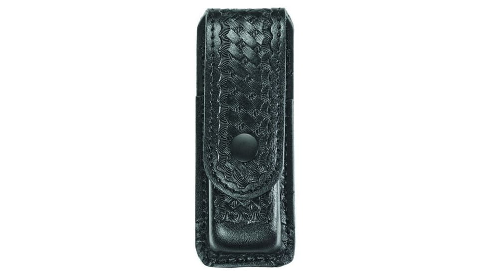 Hero's Pride Single Magazine or Knife Case, Medium, AirTek, BW, Black Snap, Medium 1426WB