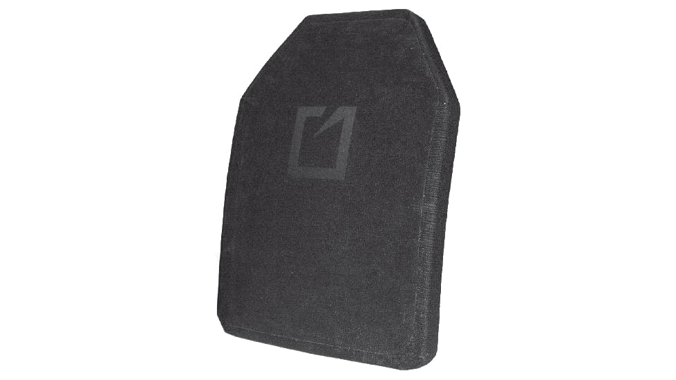 Hesco 600 Series 4601 Plate, NIJ 0101.06 Certified Level IV Stand Alone, Multi-Curve, SAPI Cut, 8.75in X 11.75in, 5.8 lbs., Black, Small, 4601-SA-MC-S