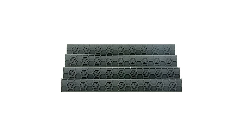 Hexmag AR15 7 Slot KeyMod Wedge-LOK Cover, 4 Pack, Black, Small, HX-KMC-4PK-BLK