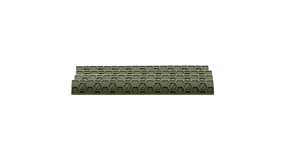 Hexmag AR15 7 Slot KeyMod Wedge-LOK Cover, 4 Pack, FDE, Small, HX-KMC-4PK-FDE