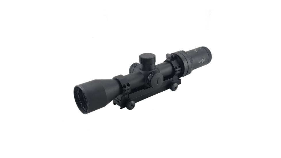 Hi-Lux ART M1000-PRO 2-10X42 Rifle Scope w/Green Illuminated HR1 MOA Reticle, Black, M1000-PRO