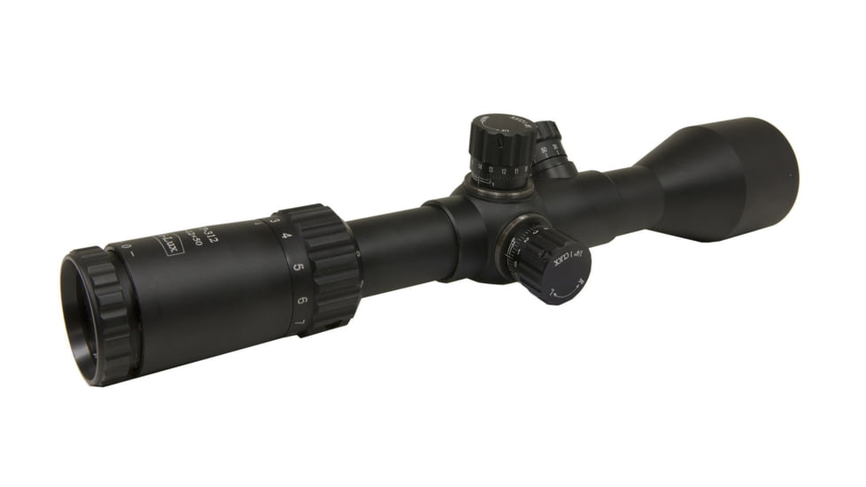 Hi-Lux Optics Top Angle Rifle Scope, 3-12x50mm, 30 mm Tube, Second Focal Plane, Mil-Dot Reticle Reticle, Matte Black, TP312x50MD, EDEMO2