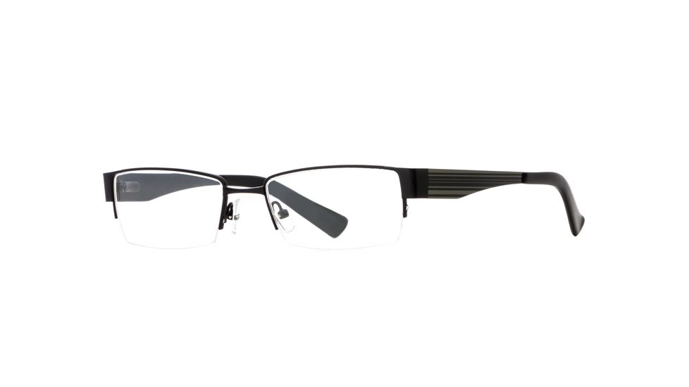 Hickey Freeman HF Bedrock SEHF BEDR00 Single Vision Prescription Eyeglasses - Black SEHF BEDR005340 BK