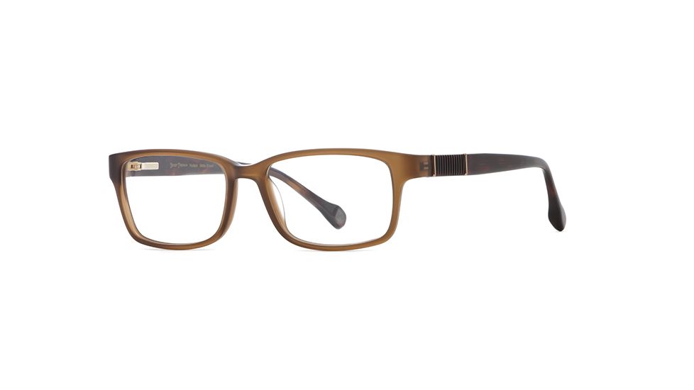 Hickey Freeman HF Hudson SEHF HUDS00 Single Vision Prescription Eyeglasses - Matte Brown SEHF HUDS005340 BN
