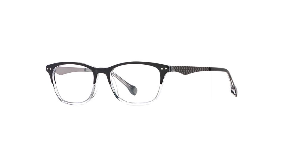 Hickey Freeman HF Kingston SEHF KING00 Single Vision Prescription Eyeglasses - Black Fade SEHF KING005045 BK