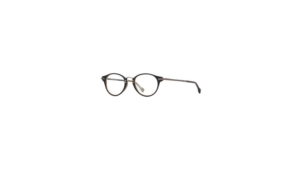 Hickey Freeman HF Newport SEHF NEWP00 Single Vision Prescription Eyeglasses - Black Horn SEHF NEWP004645 BK