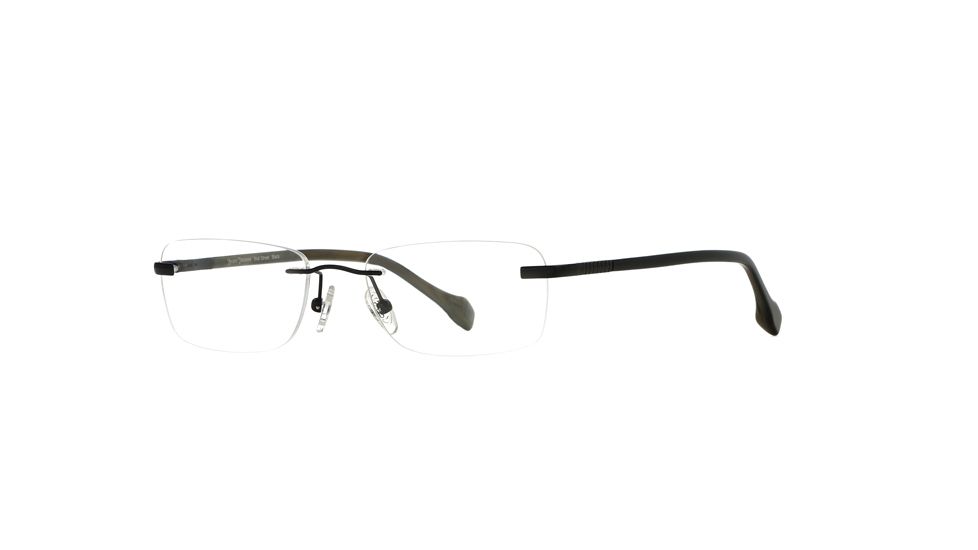 Hickey Freeman HF Wall Street SEHF WALL00 Single Vision Prescription Eyeglasses - Black SEHF WALL005345 BK